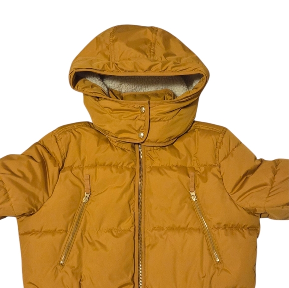 NWOT J. Crew Chateau Puffer Jacket Coat With PrimaLoft Yellow Gold AF012 Medium - Picture 7 of 13